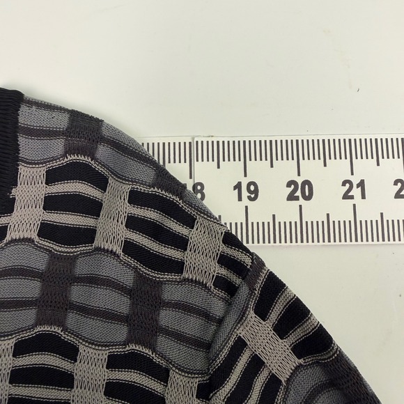 Pendleton Women's L Cardigan Black Grey Cityscape Knit Button Long Sleeve - Picture 7 of 10